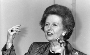 Margaret Thatcher in July 1991