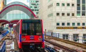 Canary Wharf Underground train